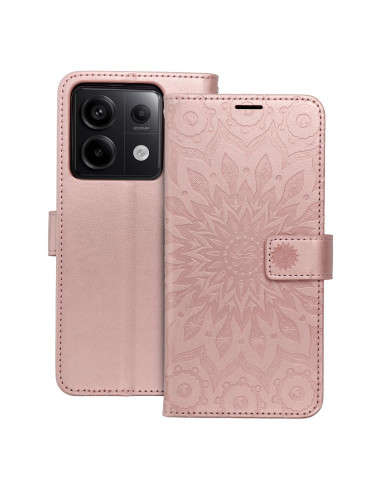 Etui MEZZO Book pour XIAOMI Redmi NOTE 13 PRO 5G mandala or-rose