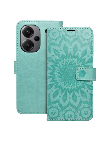 Etui MEZZO Book pour XIAOMI Redmi NOTE 13 PRO Plus 5G mandala vert