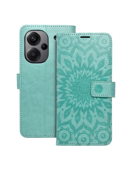 Etui MEZZO Book pour XIAOMI Redmi NOTE 13 PRO Plus 5G mandala vert