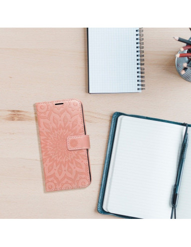 MEZZO Book case for XIAOMI Redmi NOTE 13 PRO 5G mandala peach fuzz