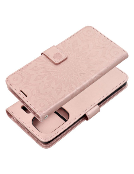 Etui MEZZO Book pour XIAOMI Redmi NOTE 13 PRO Plus 5G mandala or-rose