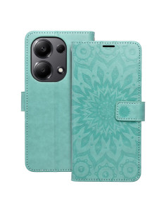 Etui MEZZO Book pour XIAOMI Redmi NOTE 13 PRO 4G / POCO M6 Pro 4G mandala vert