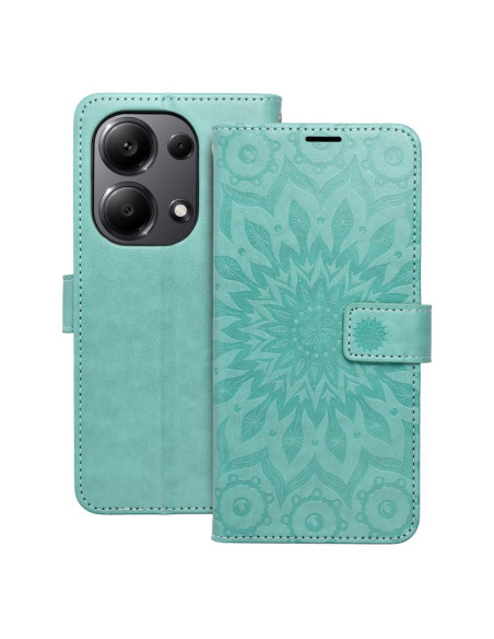 Etui MEZZO Book pour XIAOMI Redmi NOTE 13 PRO 4G / POCO M6 Pro 4G mandala vert