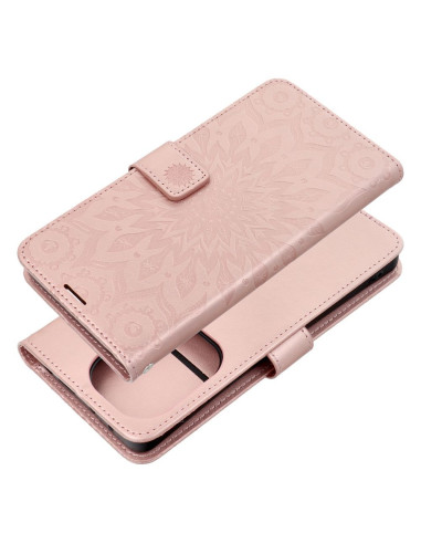 Etui MEZZO Book pour XIAOMI Redmi NOTE 13 PRO 4G / POCO M6 Pro 4G mandala or-rose