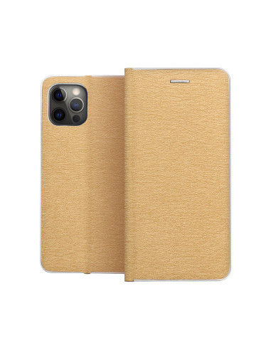 Etui Luna Book pour XIAOMI Redmi NOTE 13 PRO Plus 5G or