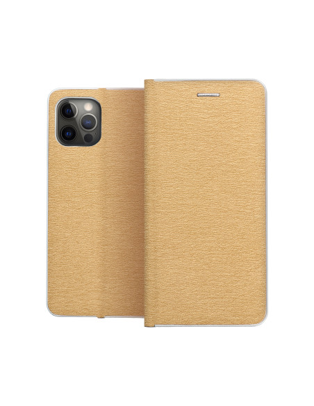 Etui Luna Book pour XIAOMI Redmi NOTE 13 PRO Plus 5G or