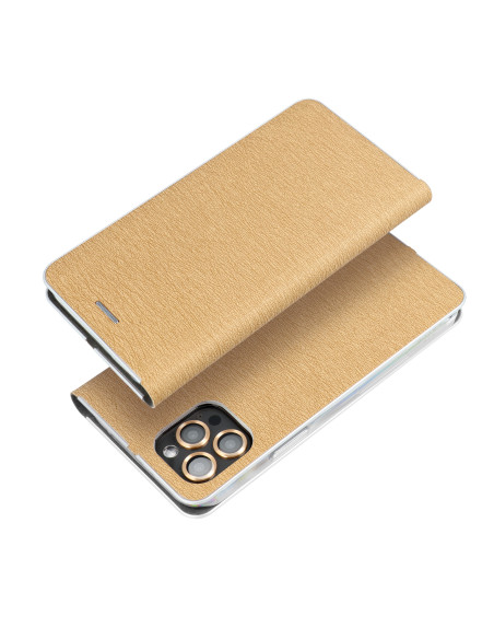 Etui Luna Book pour XIAOMI Redmi NOTE 13 PRO Plus 5G or