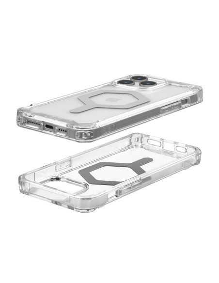 ( UAG ) Urban Armor Gear Plyo case compatible with Magsafe for IPHONE 15 PRO MAX ice silver