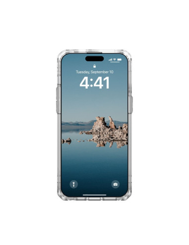 ( UAG ) Urban Armor Gear Plyo case compatible with Magsafe for IPHONE 15 PRO MAX ice silver