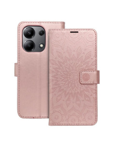 Etui MEZZO Book pour XIAOMI Redmi NOTE 13 4G mandala or-rose