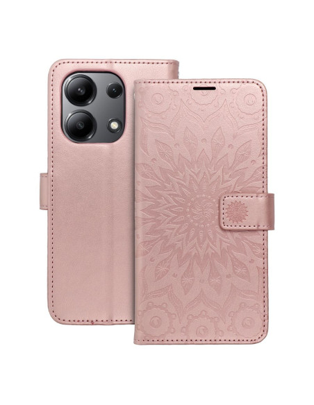 Etui MEZZO Book pour XIAOMI Redmi NOTE 13 4G mandala or-rose