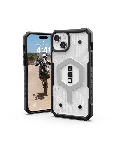 Coque ( UAG ) Urban Armor Gear Pathfinder compatible avec Magsafe pour IPHONE 15 PLUS glace