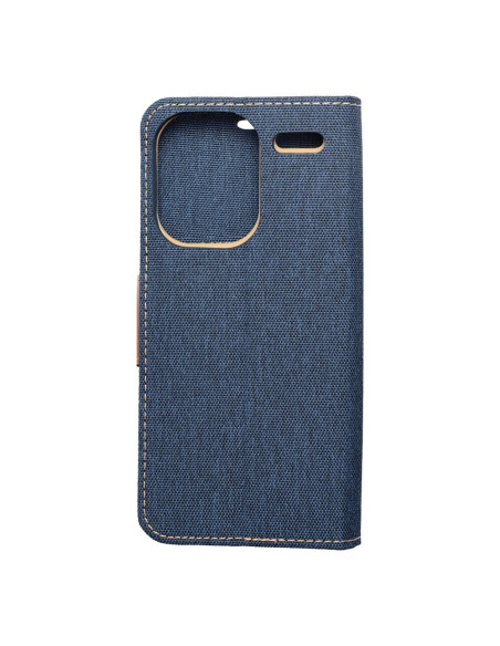 Etui Canvas pour XIAOMI Redmi NOTE 13 PRO Plus 5G bleu marine