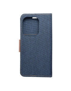 Etui Canvas pour XIAOMI Redmi NOTE 13 PRO 4G / POCO M6 Pro 4G bleu marine 2