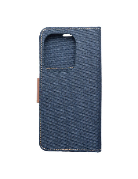 Etui Canvas pour XIAOMI Redmi NOTE 13 PRO 4G / POCO M6 Pro 4G bleu marine
