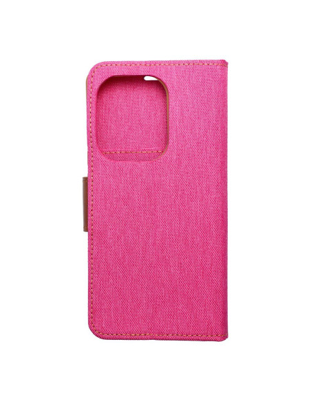 Etui Canvas pour XIAOMI Redmi NOTE 13 PRO 4G / POCO M6 Pro 4G rose