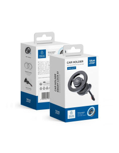 BLUE STAR support voiture magnétique SMART LOCK X1 pour grille compatible avec MagSafe noir