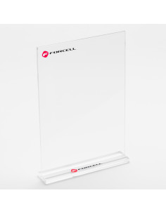 Support publicitaire en plexiglas FORCELL