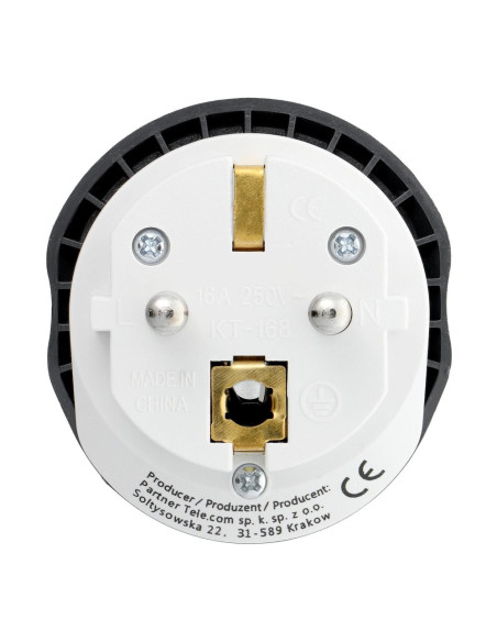 BLUE STAR GO TO Europe (Type E) 16A travel adapter white