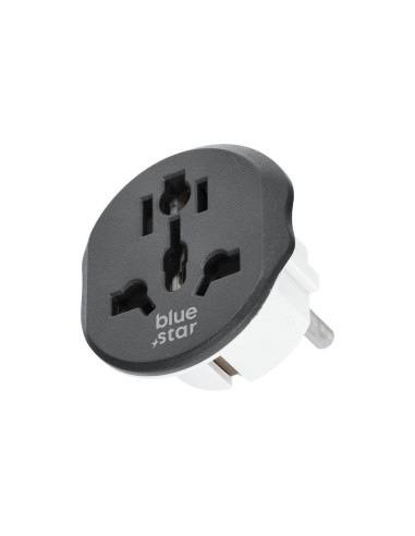 BLUE STAR GO TO Europe (Type E) 16A travel adapter white