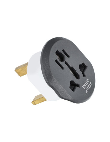 BLUE STAR GO TO UK (Type G) 13A travel adapter white