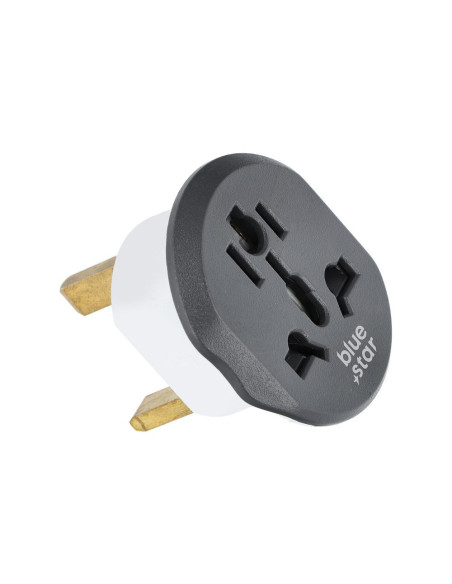 BLUE STAR GO TO UK (Type G) 13A travel adapter white