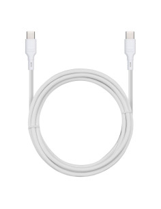 Câble Blue Star avec connecteur USB C vers USB C 3A (max 60W) - blanc 2