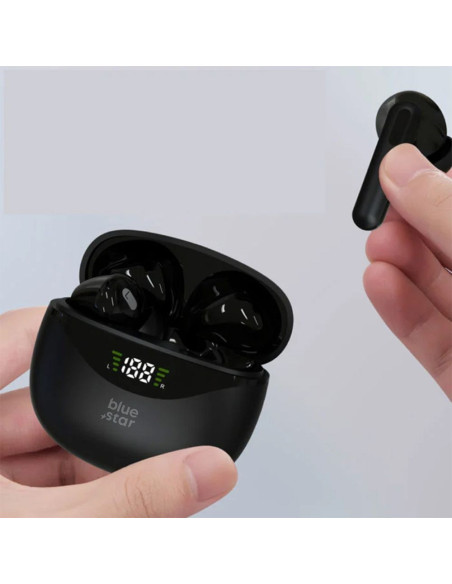 Écouteurs stéréo sans fil Blue Star TWS T60 noir