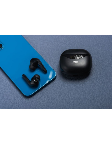 Écouteurs stéréo sans fil Blue Star TWS T60 noir