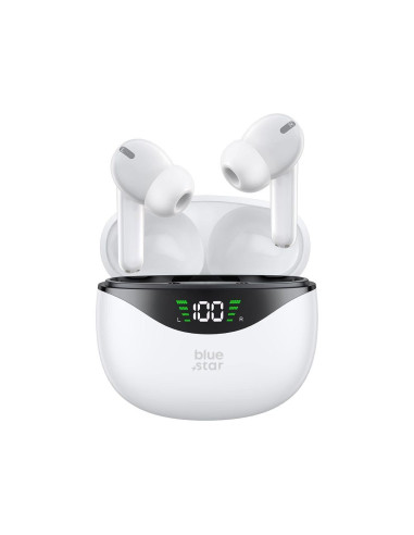 Écouteurs stéréo sans fil Blue Star TWS T60 blanc