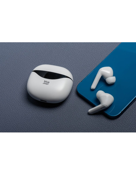 Écouteurs stéréo sans fil Blue Star TWS T60 blanc