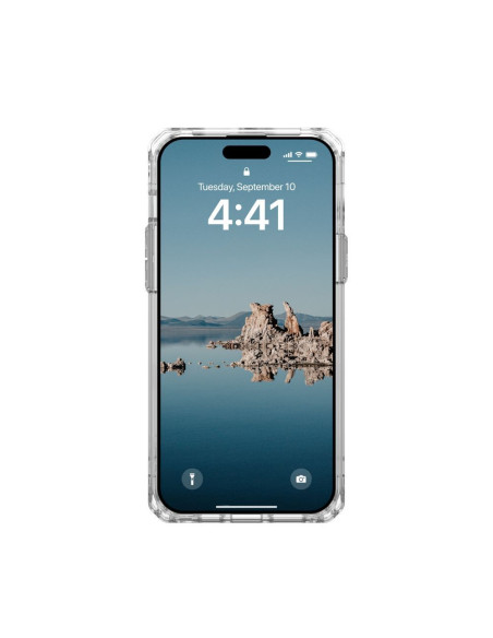 Coque (UAG) Urban Armor Gear Plyo compatible avec Magsafe pour IPHONE 15 PLUS ice white