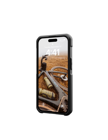 (UAG) Urban Armor Gear Metropolis LT case compatible with MagSafe for IPHONE 15 kevlar black