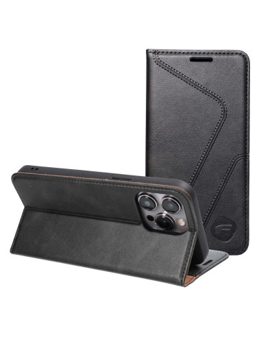 FORCELL F-PROTECT RFID Blocker book case for XIAOMI Redmi Note 13 5G black