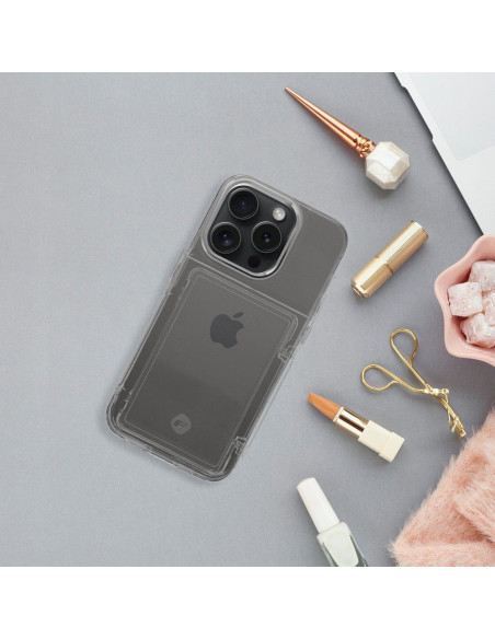 FORCELL F-PROTECT Crystal Pocket Case for IPHONE 13 transparent