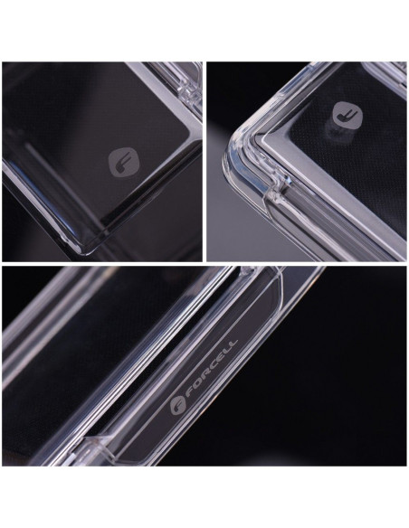 FORCELL F-PROTECT Crystal Pocket Case for IPHONE 13 transparent