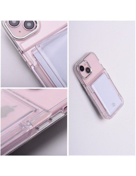 FORCELL F-PROTECT Crystal Pocket Case for IPHONE 13 transparent