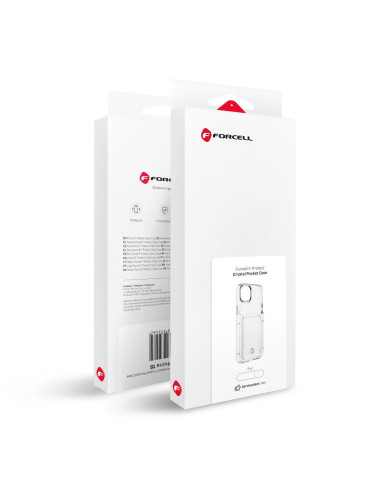 FORCELL F-PROTECT Crystal Pocket Case for IPHONE 14 transparent