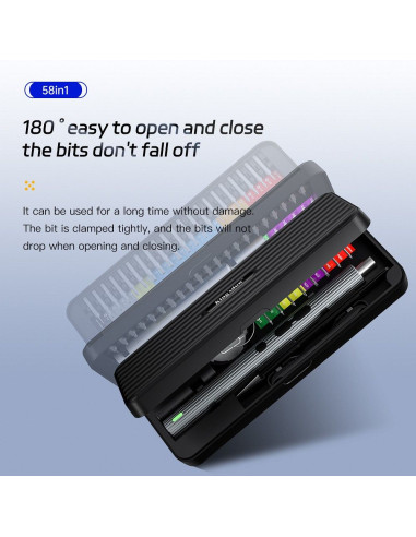 UF-TOOLS - Tournevis électrique N20 avec embouts interchangeables et magnétiseur 58in1
