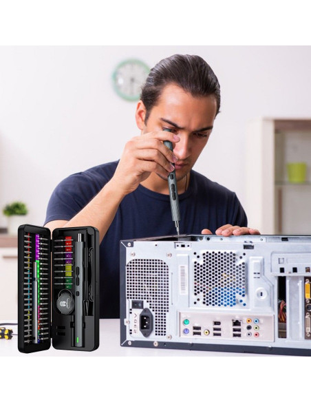 UF-TOOLS - Tournevis électrique N20 avec embouts interchangeables et magnétiseur 58in1