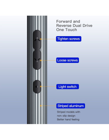 UF-TOOLS - Tournevis électrique N20 avec embouts interchangeables et magnétiseur 58in1