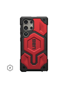 Coque ( UAG ) Urban Armor Gear Monarch Pro pour SAMSUNG S24 ULTRA 5G avec module magnétique intégré crimson