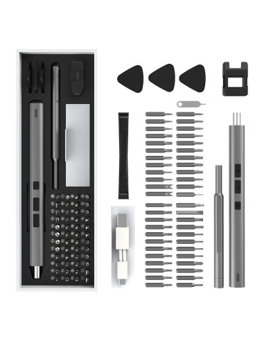 UF-TOOLS - Tournevis électrique avec embouts interchangeables, magnétiseur et tournevis à main 57in1