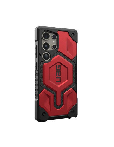 Coque ( UAG ) Urban Armor Gear Monarch Pro pour SAMSUNG S24 ULTRA 5G avec module magnétique intégré crimson