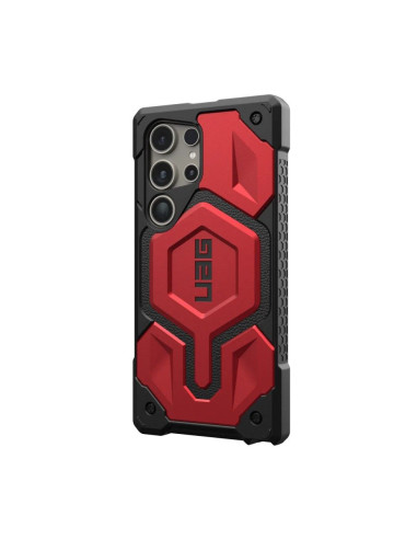 Coque ( UAG ) Urban Armor Gear Monarch Pro pour SAMSUNG S24 ULTRA 5G avec module magnétique intégré crimson