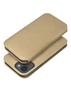 DUAL POCKET Book case for MOTOROLA G24 gold