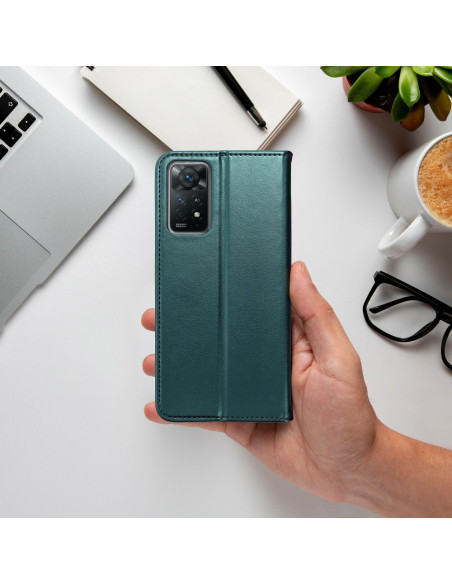 Etui Smart Magneto pour HONOR X8b vert foncé