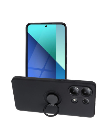 Coque SILICONE RING pour XIAOMI Redmi NOTE 13 4G noir