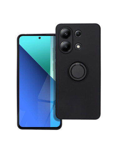Coque SILICONE RING pour XIAOMI Redmi NOTE 13 4G noir