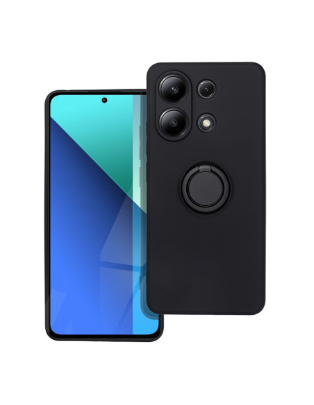 Coque SILICONE RING pour XIAOMI Redmi NOTE 13 4G noir